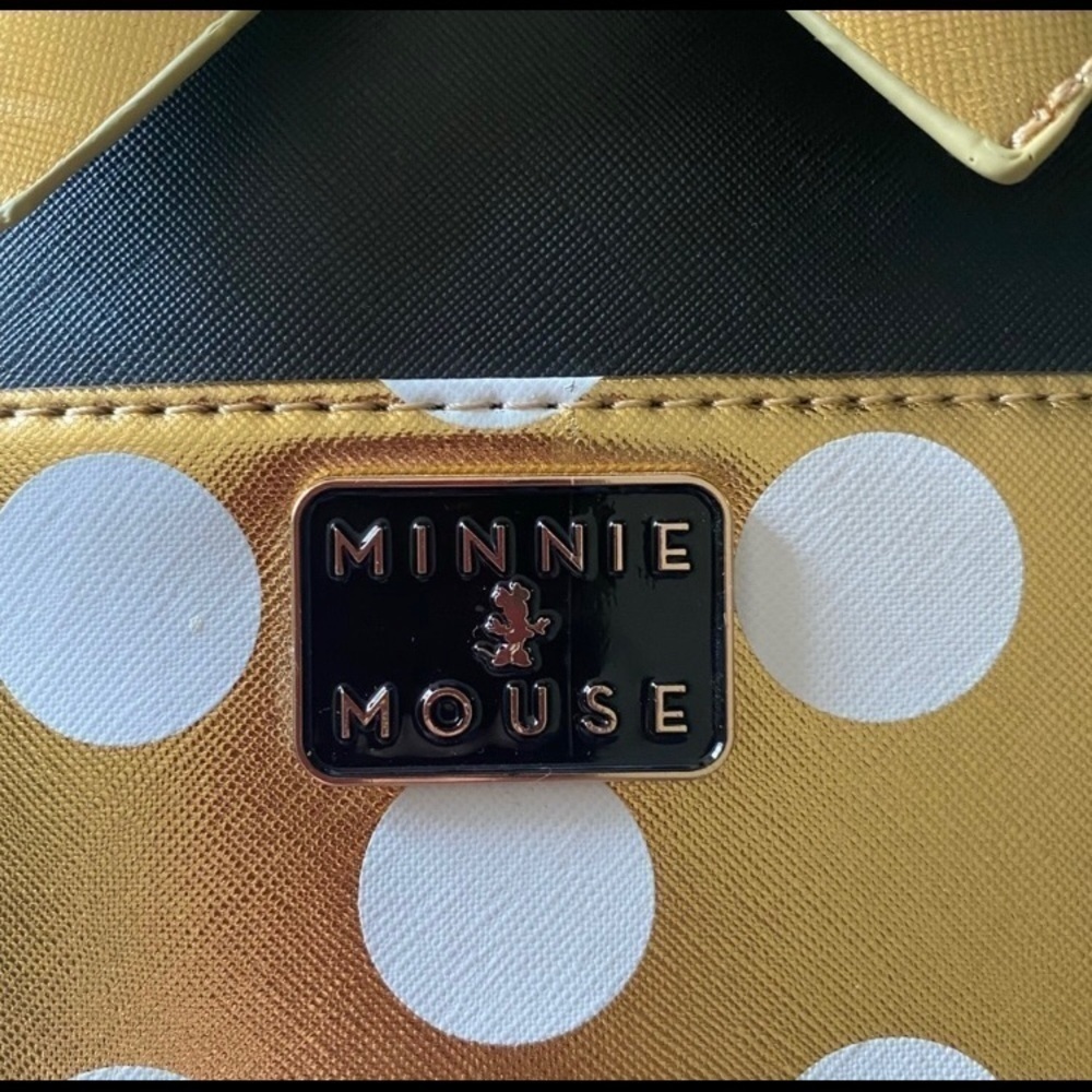 MINNIE MOUSE BACKPACK-BLACK AND GOLD - Picture 3 of 8